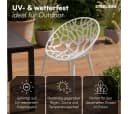 STEELSØN Gartenstuhl Quanta weiß stapelbar wetterfest Bild 1
