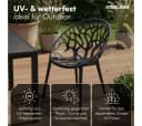 STEELSØN Gartenstuhl Quanta Stapelbar Schwarz 6er Set Bild 1