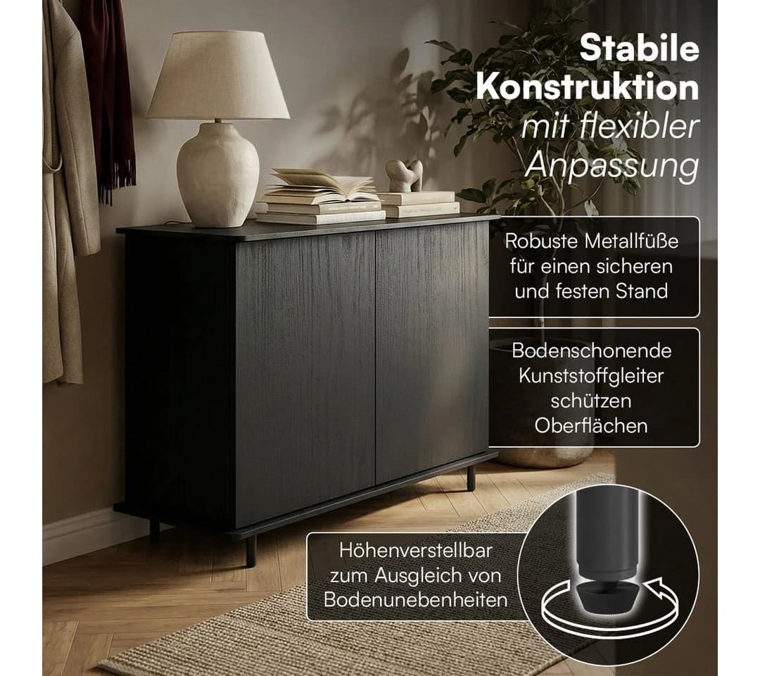 skølm Kommode Grani Holzoptik Push-to-Open 5 Fächer - Bild 3