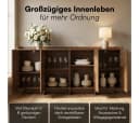 skølm Kommode Meili in Holzoptik mit 4 Push-to-Open Türen Bild 1