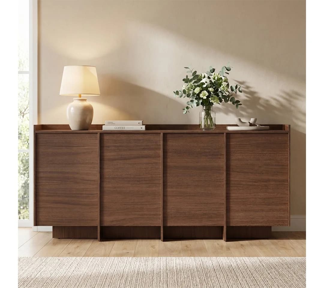 skølm Kommode Meili in Holzoptik mit 4 Push-to-Open Türen - Bild 2