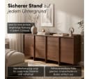 skølm Kommode Meili in Holzoptik mit 4 Push-to-Open Türen Bild 5