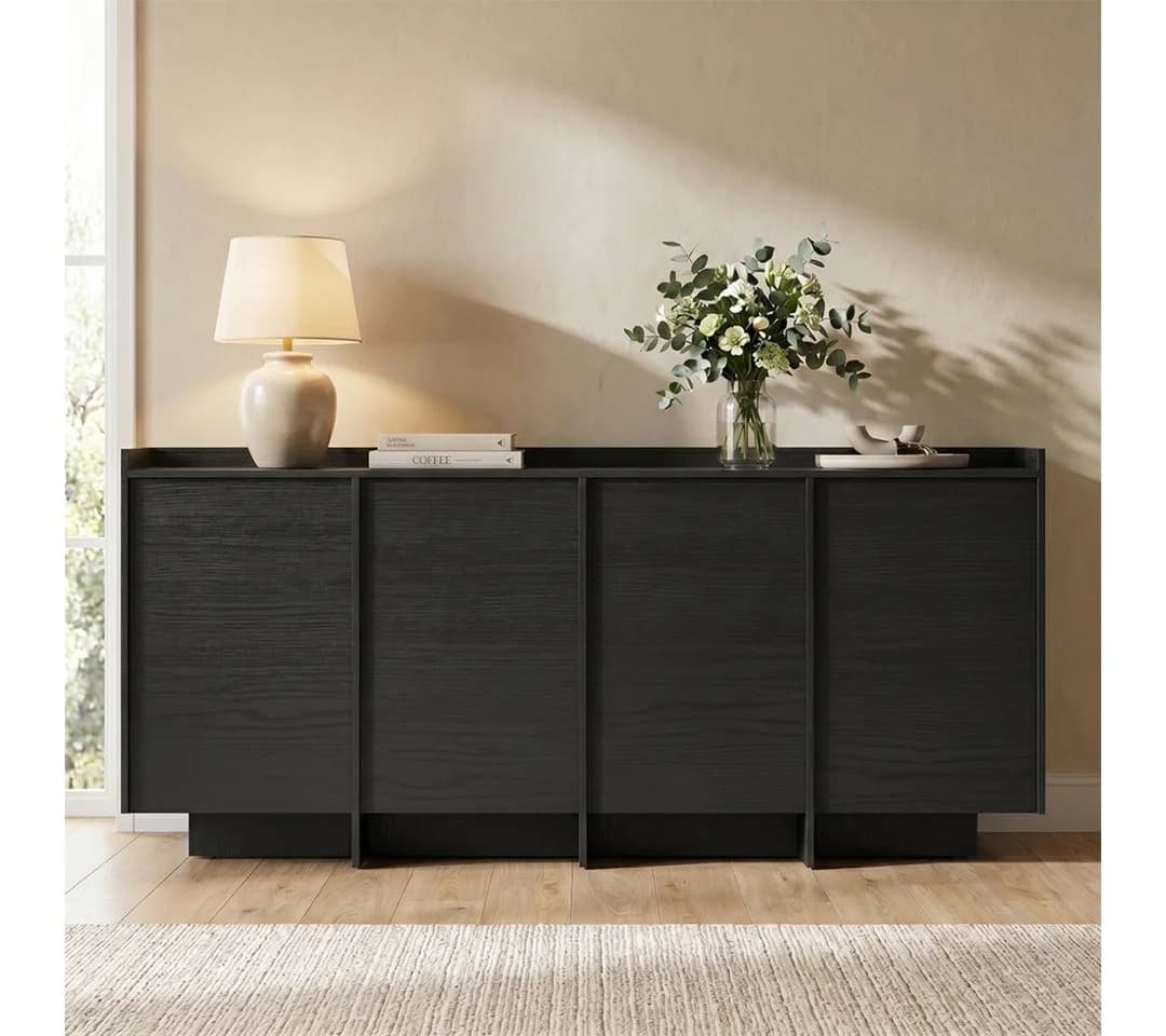 skølm Kommode Meili Holzoptik 4 Türen Push-to-Open 8 Fächer - Bild 2