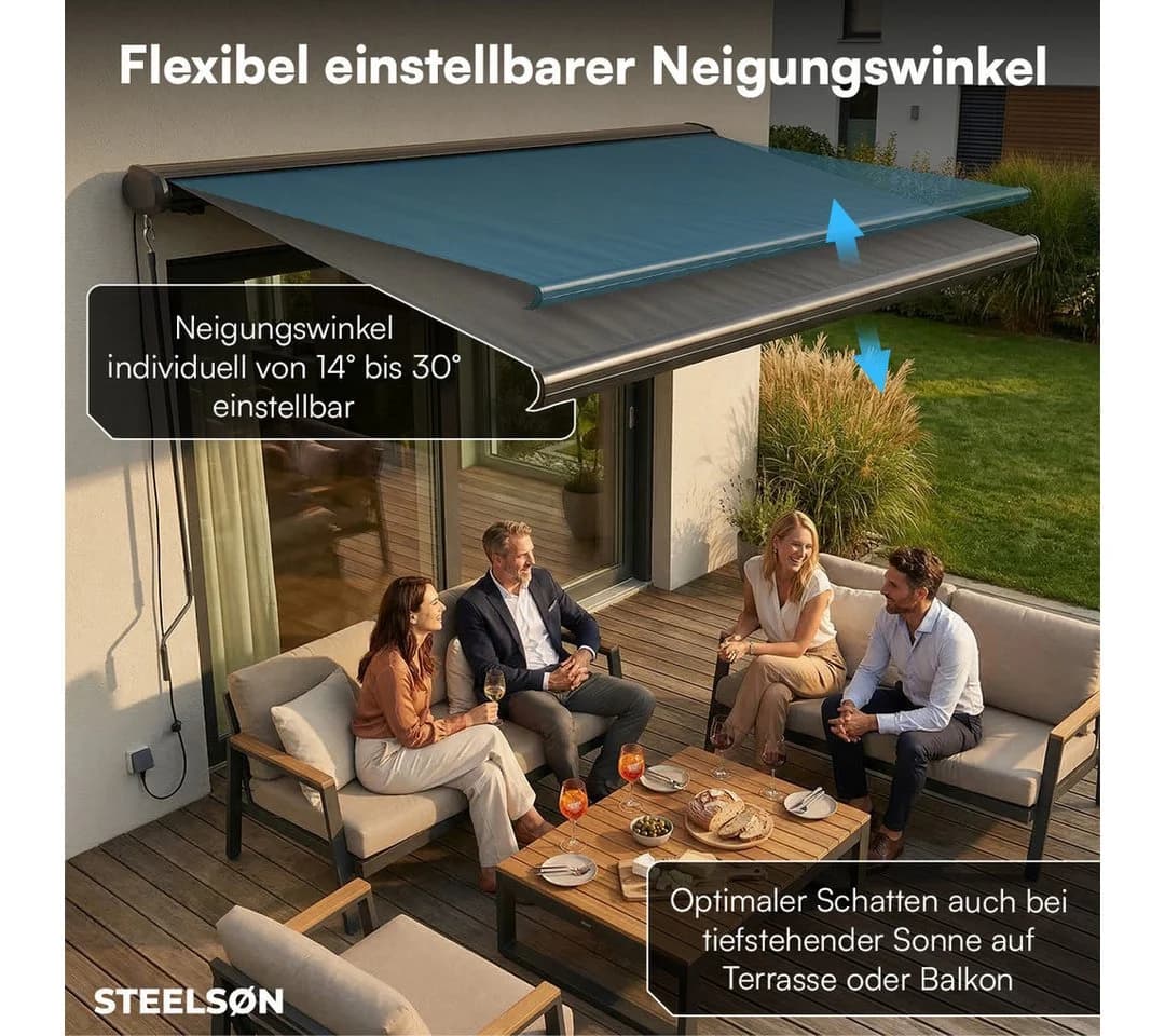 STEELSØN Kassettenmarkise Kestria Elektrisch Anthrazit - Bild 3
