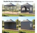 STEELSØN Pavillon Rynara 2x2m Grau mit 4 Seitenteilen Bild 5