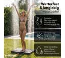 STEELSØN Gartendusche Samaya Bodendusche 4m Fontäne Fußrad Anthrazit Bild 1