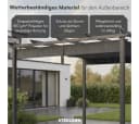 STEELSØN Pergola Xyriela mit Schiebedach Anthrazitgrau Bild 5
