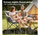 STEELSØN Campingbank Hoggar XXL Grau Klappstuhl für 2 Personen Bild 5