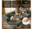 skølm Sofa Lofn Cord Dunkelgrün Schlafsofa Ecksofa Bild 1