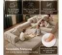 skølm Sofa Lofn Cord Umwandelbar Beige Ecksofa 4 Sitzer Bild 1