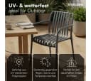 STEELSØN Gartenstuhl Pincoya Anthrazit stapelbar wetterfest UV-beständig Bild 1