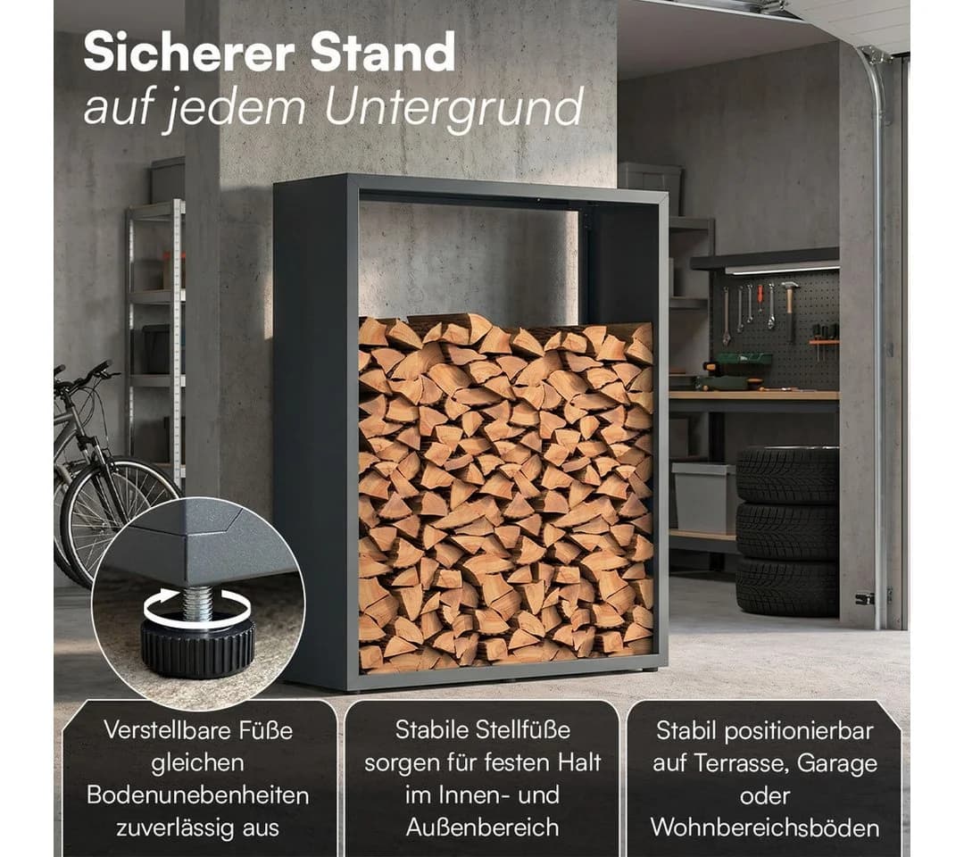 STEELSØN Kaminholzregal Keid Schwarz - Bild 3