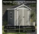 STEELSØN Gerätehaus Novara Grau/Schwarz mit Satteldach Bild 3