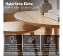 skølm Couchtisch Lodur 2er Set Eiche massiv oval Bild 4
