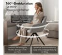skølm Esszimmerstuhl Thokk Drehstuhl Leinenbezug hellgrau 2er Set Bild 1