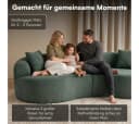 skølm Sofa Loki 2-Sitzer Teddy-Bouclé Dunkelgrün Bild 1