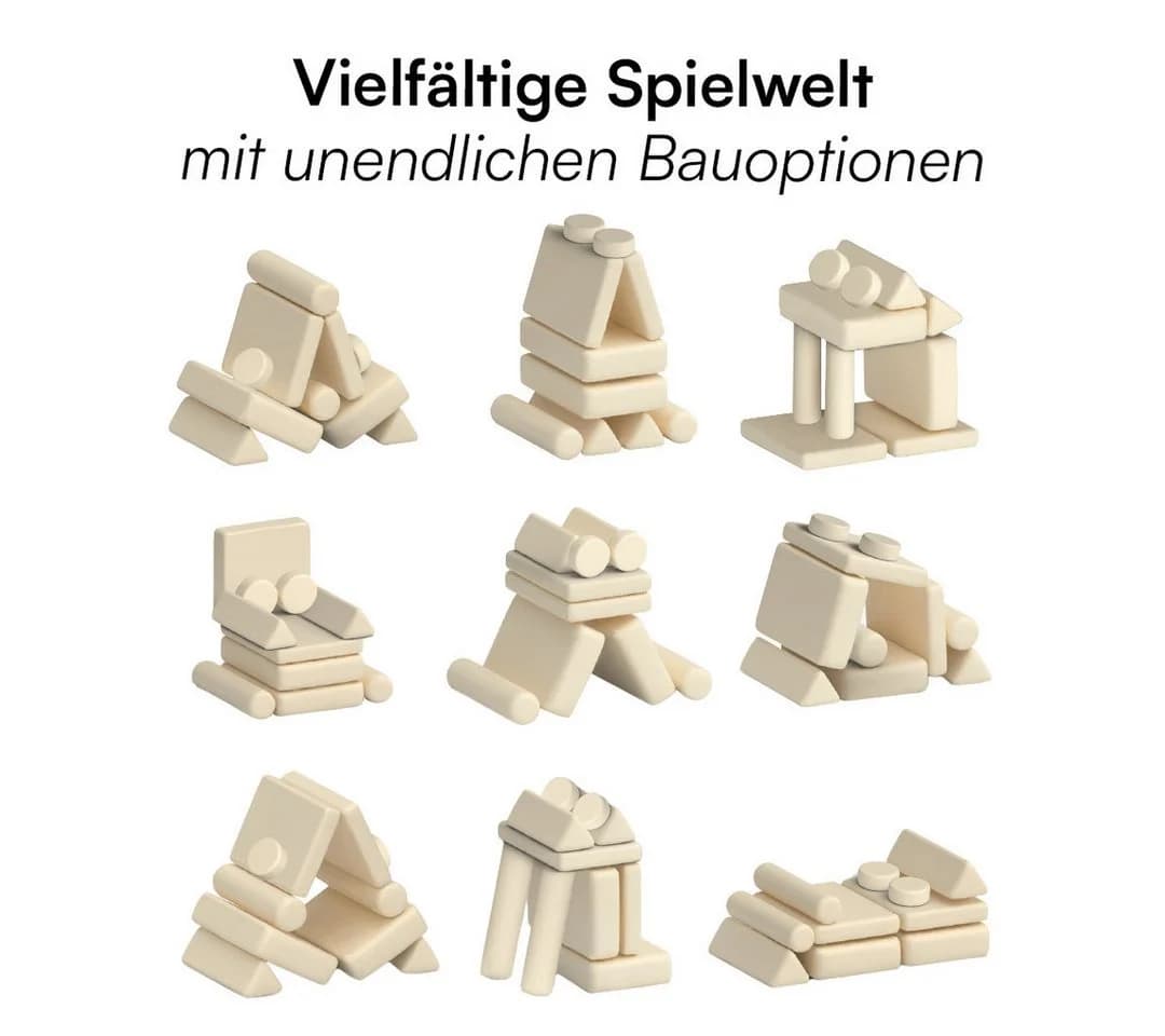 Bellabino Kindersofa Nile 8-teilig Beige Cord - Bild 4
