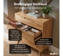 skølm Kommode Floki Massivholz Eiche 4 Schubladen geölt Bild 4