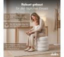 skølm Hocker Selene mit Stauraum Teddy Bouclé Creme-Weiß Bild 5