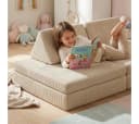 Bellabino Kindersofa Nile 8-tlg. Cord Türkis mit Schlaffunktion Bild 1