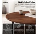 skølm Couchtisch Drakkar Massivholz Eiche Metallgestell Bild 3