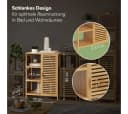 Bellamio Badezimmerschrank Newa Bambus 6 Fächer Bild 5