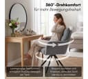 skølm Esszimmerstuhl Arvakr 4er-Set Dunkelgrau 360° drehbar Bild 1