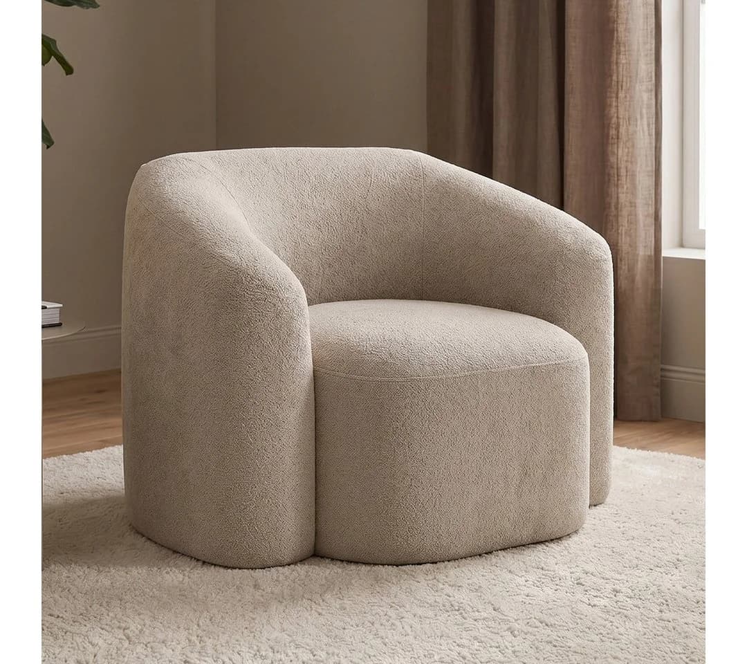 skølm Relaxsessel Gjöll Teddy-Bouclé Beige - Bild 2