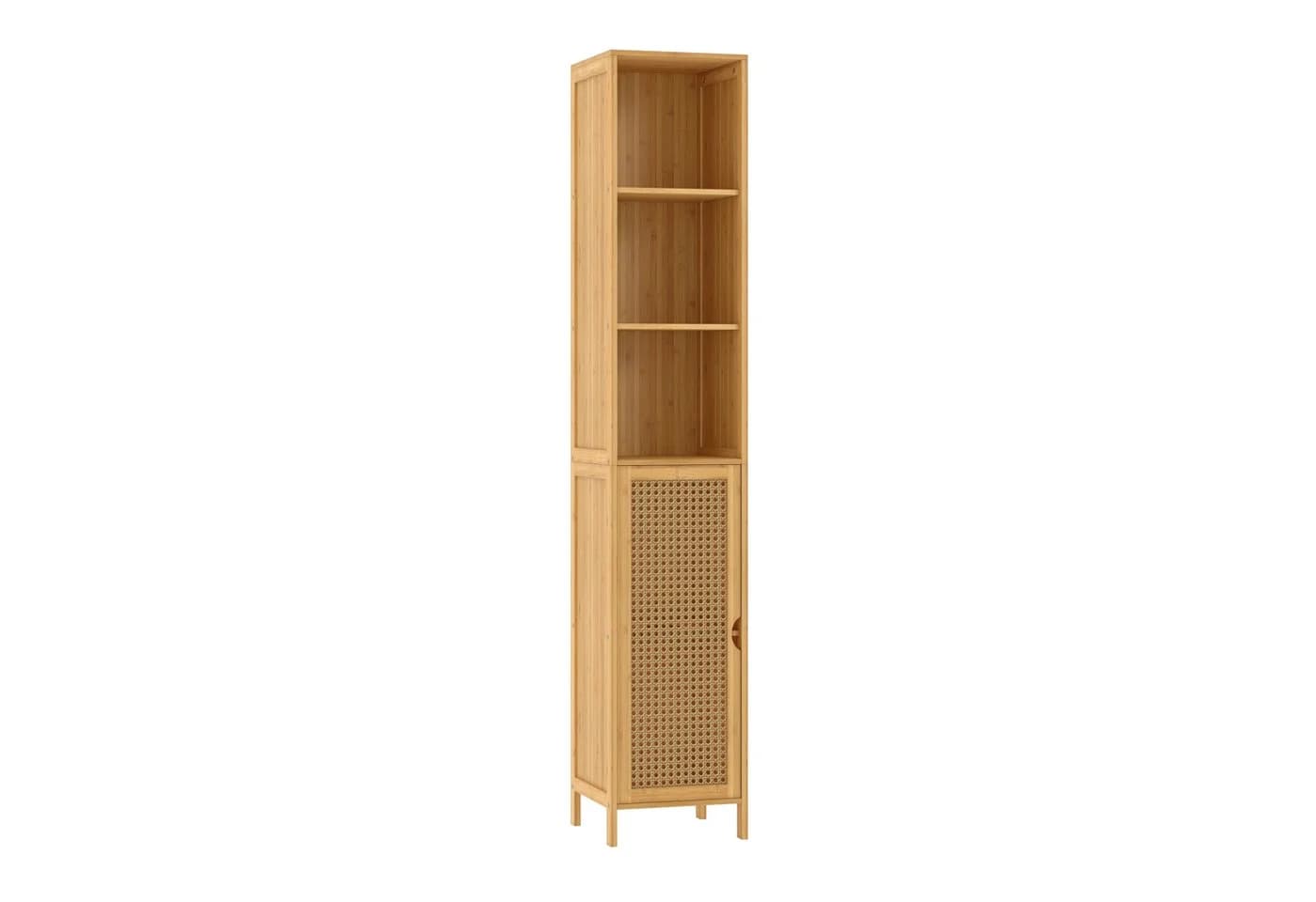 Bellamio Badregal Raba Bambus Rattan Hochschrank