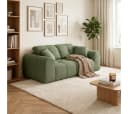skølm Sofa Vanaheim 2-Sitzer Chenille dunkelgrün Bild 5