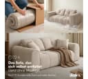 skølm Sofa Vanaheim 2-Sitzer Chenille beige Bild 3