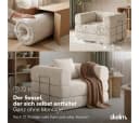 skølm Lofn Schlafsessel Cord Beige umwandelbar Bild 3