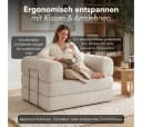 skølm Lofn Schlafsessel Cord Beige umwandelbar Bild 4