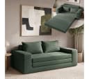 skølm Schlafsofa Kvasir Cord Dunkelgrün mit Gästebettfunktion Bild 2