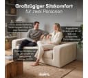 skølm Schlafsofa Laga Cord 2-Sitzer Beige mit Schlaffunktion Bild 1