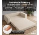 skølm Schlafsofa Laga Cord 2-Sitzer Beige mit Schlaffunktion Bild 3