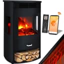 KESSER Prio Elektrokamin Schwarz mit WiFi App und LED-Flammeneffekt Bild 1