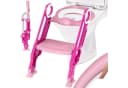 KIDIZ Kinder Toilettensitz mit Treppe Rosa Höhenverstellbar Faltbar Bild 2