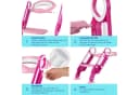 KIDIZ Kinder Toilettensitz mit Treppe Rosa Höhenverstellbar Faltbar Bild 5
