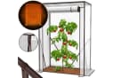 KESSER Premium Tomatengewächshaus Foliengewächshaus mit Aufrolltür Bild 2
