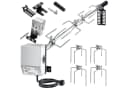 KESSER Grillspieß Set 116cm mit Motor, 4 Fleischgabeln, 25kg Tragkraft, Rostfrei Bild 2