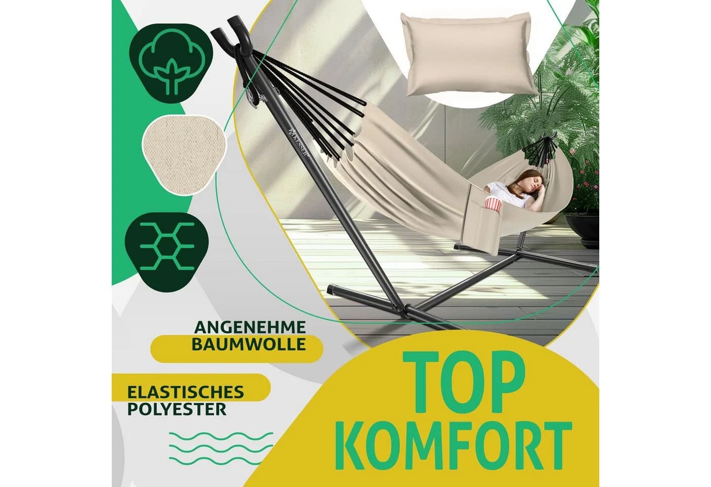 KESSER Hängematte LAKE Doppelhängematte für 2 Personen - Bild 4