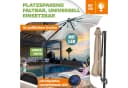 KESSER Ampelschirm SUN XL Taupe 330cm mit LED und Solar Bild 5
