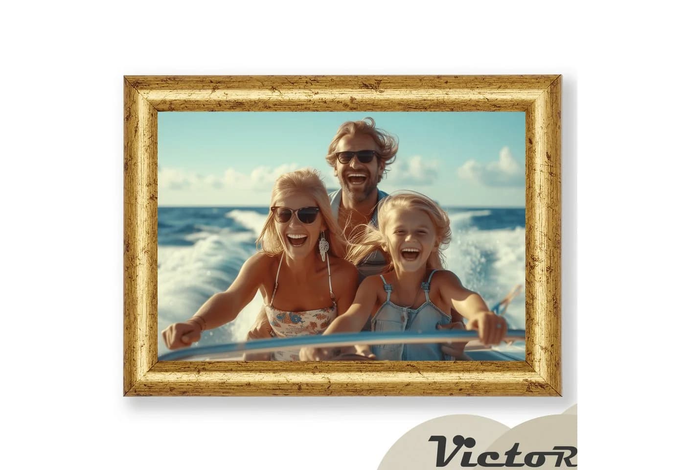 Victor (Zenith) Bilderrahmen David Gold Art Deco 9x13 cm - Bild 4