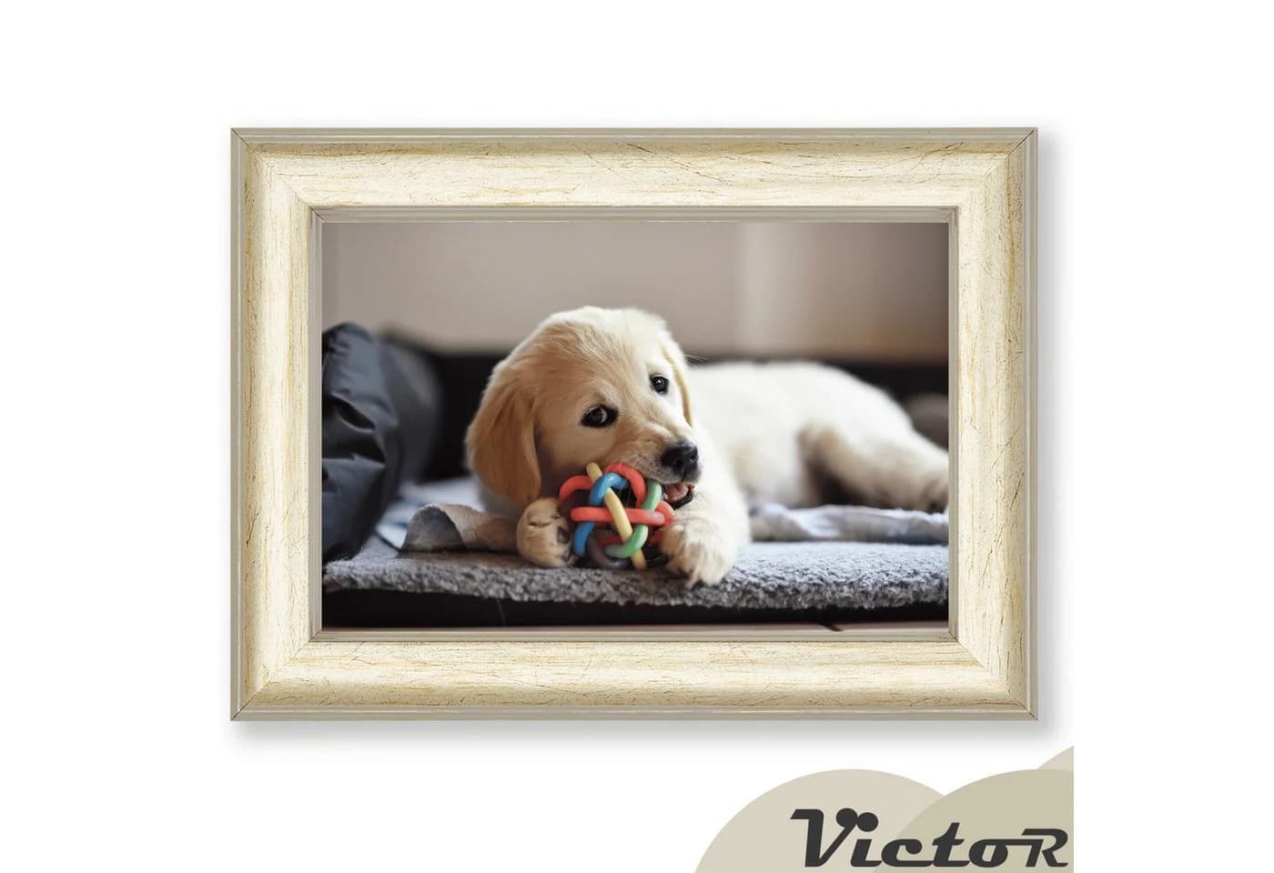 Victor (Zenith) Bilderrahmen Monet Gold Beige Art Deco - Bild 4