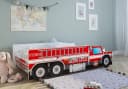 Kids Collective Autobett Kinderbett mit Rausfallschutz Feuerwehr Bild 2