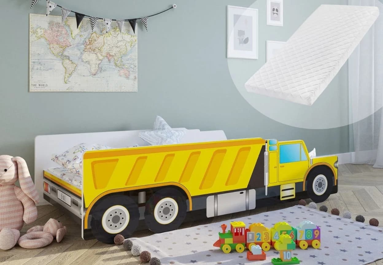 Kids Collective Autobett Kinderbett Baustelle Rausfallschutz - Bild 2