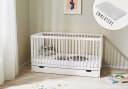 Kids Collective Babybett Weiß mit Schublade und Matratze Bild 1