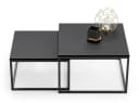 Home Collective Couchtisch 2er Set Schwarz Loft Design Verschachtelung Bild 1