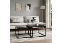 Home Collective Couchtisch 2er Set Schwarz Loft Design Verschachtelung Bild 3